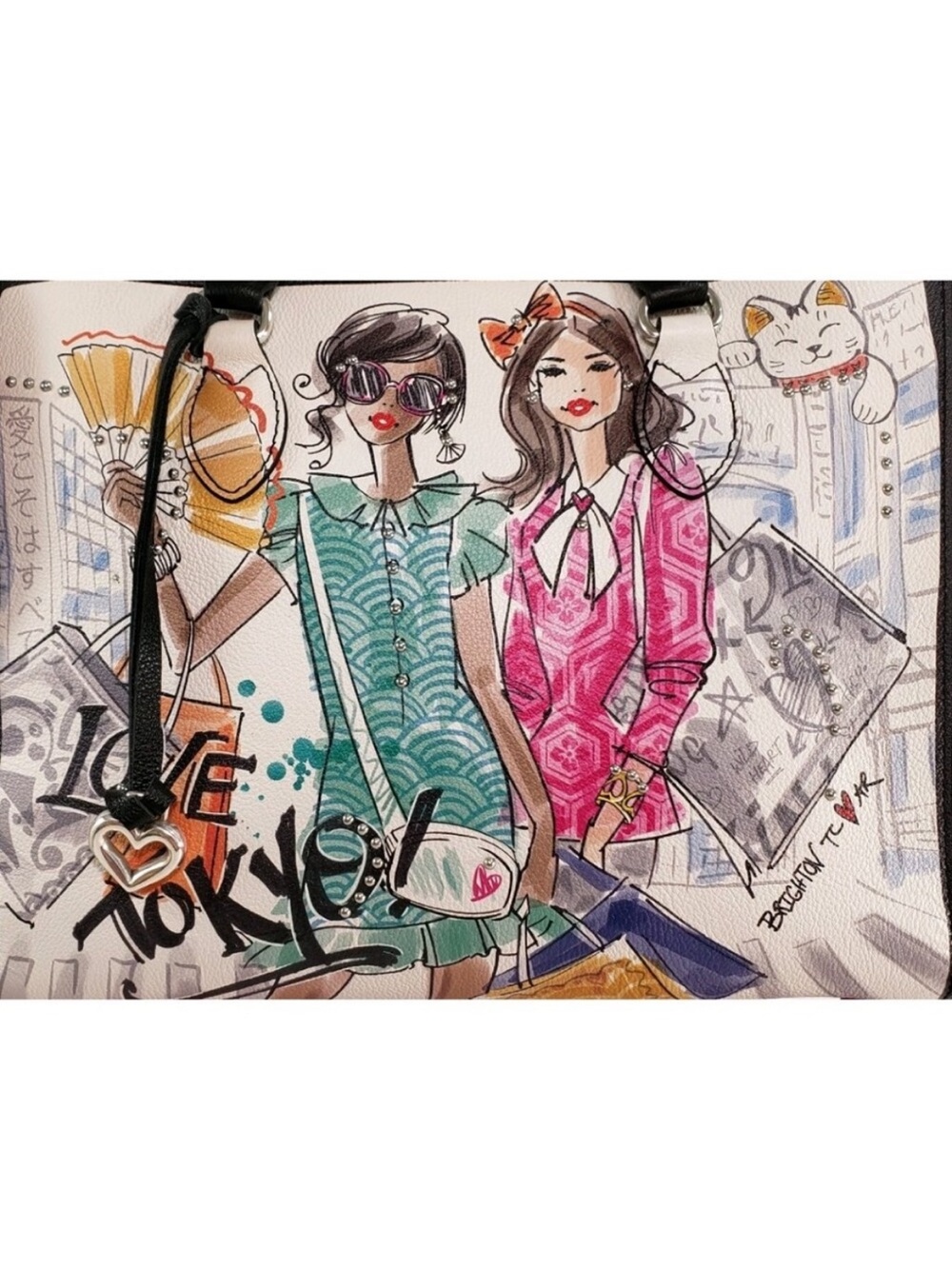 Brighton Limited Edition “from Tokyo with Love” tote, purse, HTF and Rare! NWT - Picture 3 of 15